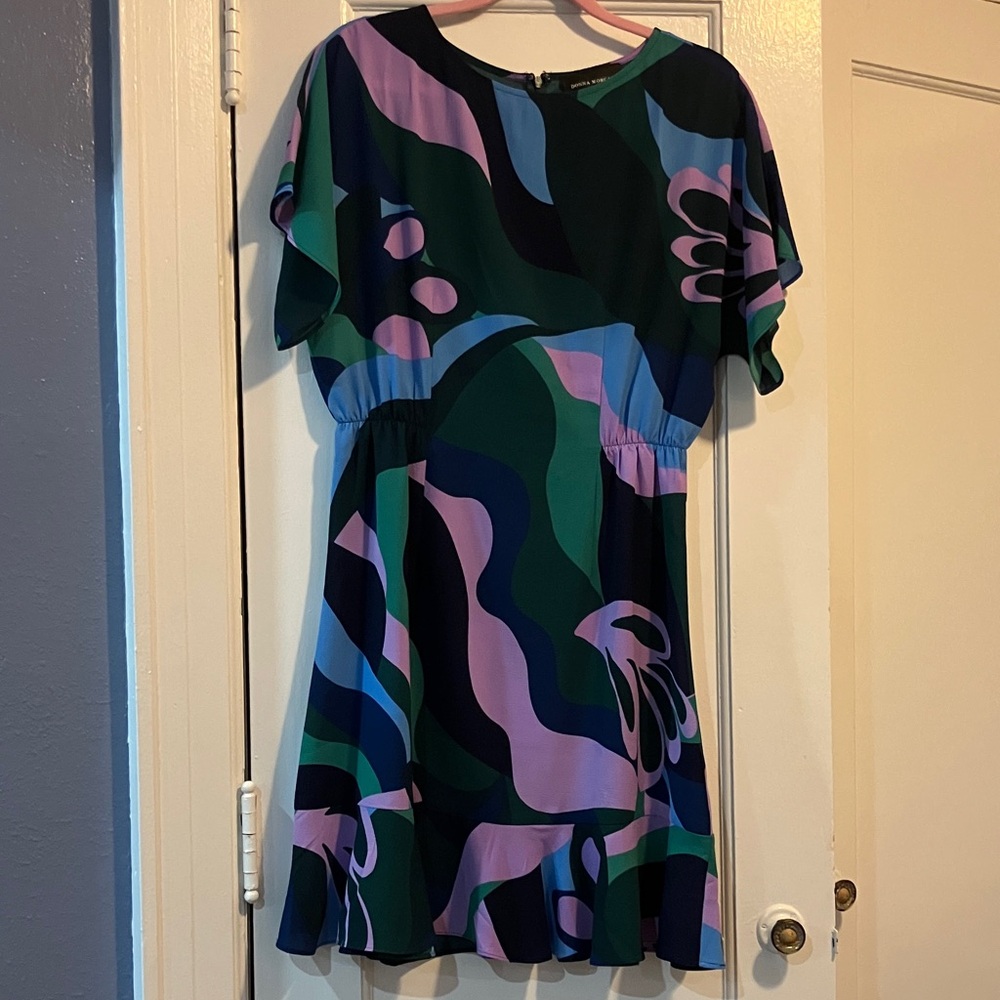 Donna Morgan Teal Dress